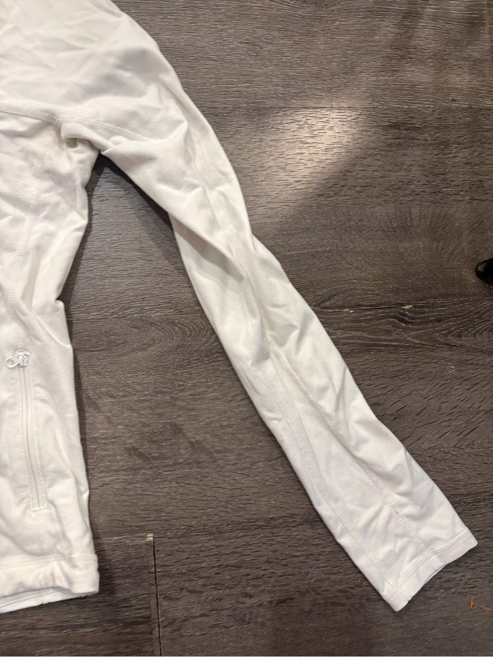 Ladies size 8 lululemon athletic full zip white jacket - Picture 4 of 7